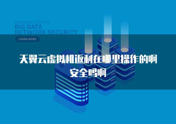 天翼云虚拟机返利在哪里操作的啊安全吗啊