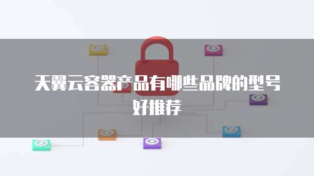 天翼云容器产品有哪些品牌的型号好推荐