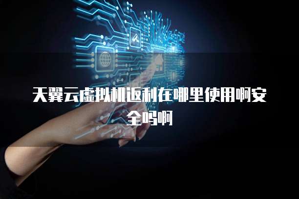 天翼云虚拟机返利在哪里使用啊安全吗啊