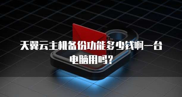 天翼云主机备份功能多少钱啊一台电脑用吗?