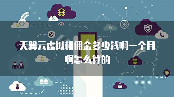 天翼云虚拟机佣金多少钱啊一个月啊怎么算的