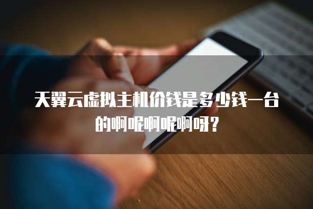 天翼云虚拟主机价钱是多少钱一台的啊呢啊呢啊呀？