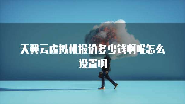 天翼云虚拟机报价多少钱啊呢怎么设置啊