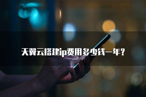天翼云搭建ip费用多少钱一年?