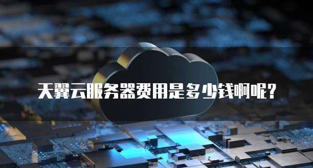 天翼云服务器费用是多少钱啊呢?