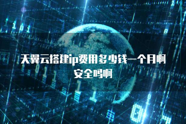 天翼云搭建ip费用多少钱一个月啊安全吗啊