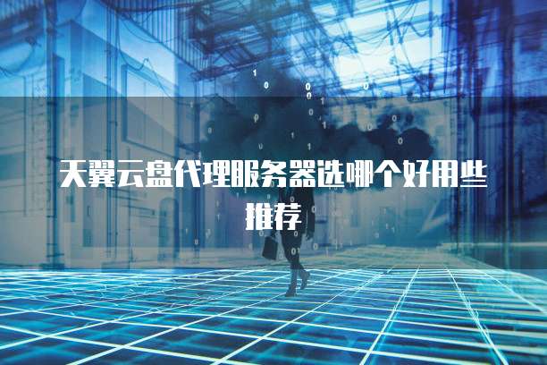 天翼云盘代理服务器选哪个好用些推荐