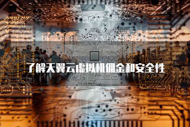 了解天翼云虚拟机佣金和安全性