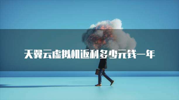 天翼云虚拟机返利多少元钱一年