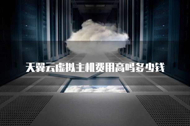 天翼云虚拟主机费用高吗多少钱