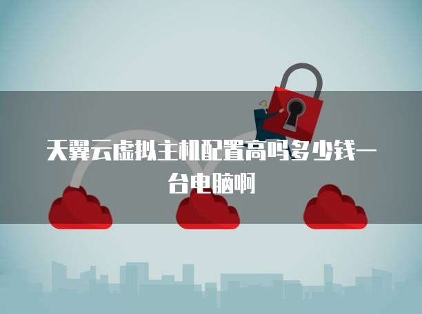 天翼云虚拟主机配置高吗多少钱一台电脑啊
