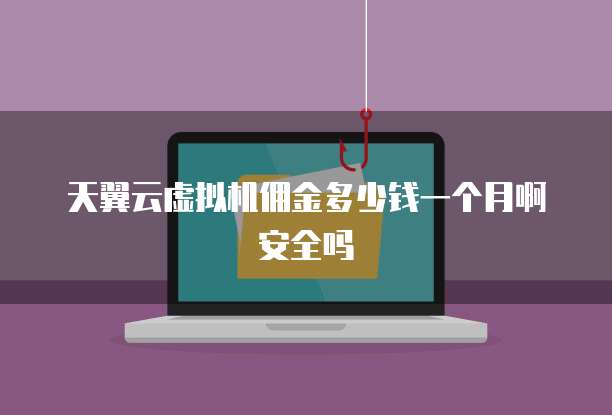 天翼云虚拟机佣金多少钱一个月啊安全吗