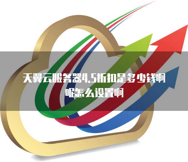 天翼云服务器4.5折扣是多少钱啊呢怎么设置啊