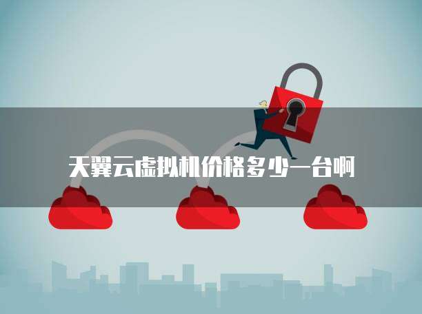 天翼云虚拟机价格多少一台啊