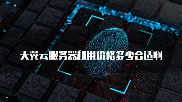 天翼云服务器租用价格多少合适啊