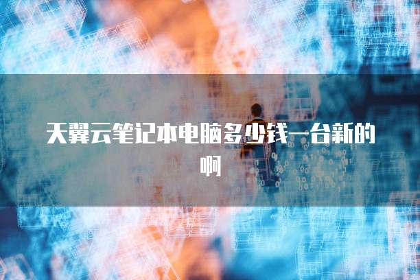天翼云笔记本电脑多少钱一台新的啊