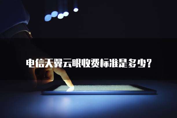 电信天翼云眼收费标准是多少？
