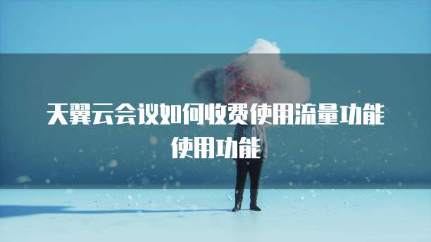 天翼云会议如何收费使用流量功能使用功能