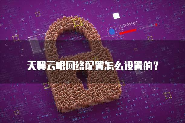 天翼云眼网络配置怎么设置的?