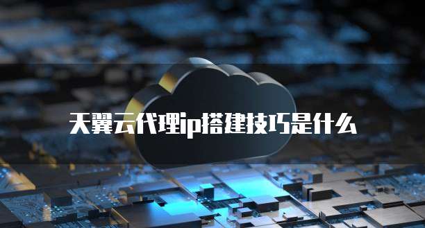 天翼云代理ip搭建技巧是什么