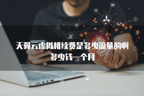 天翼云虚拟机续费是多少流量的啊多少钱一个月