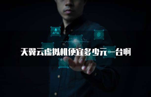 天翼云虚拟机便宜多少元一台啊