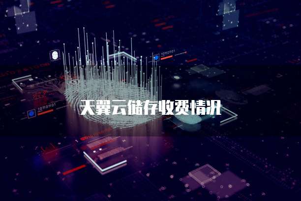 天翼云储存收费情况