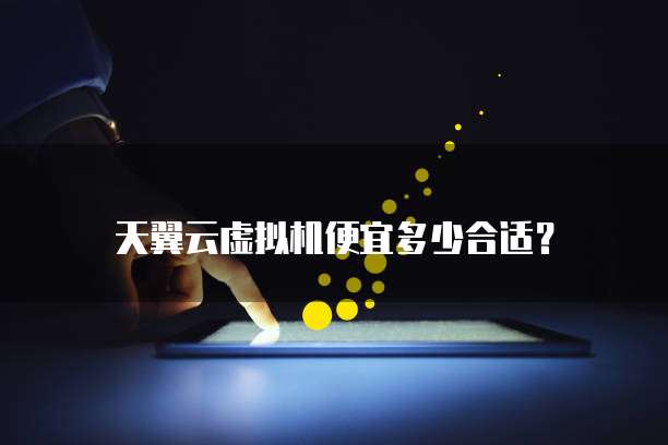 天翼云虚拟机便宜多少合适？