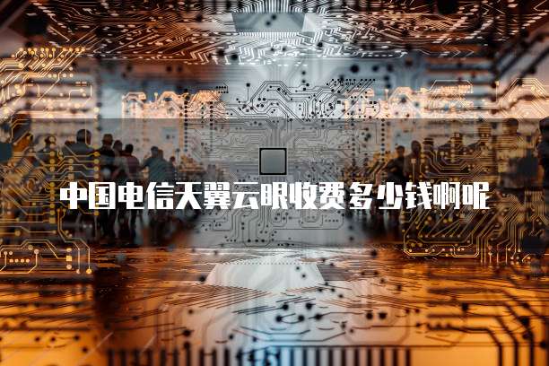 中国电信天翼云眼收费多少钱啊呢