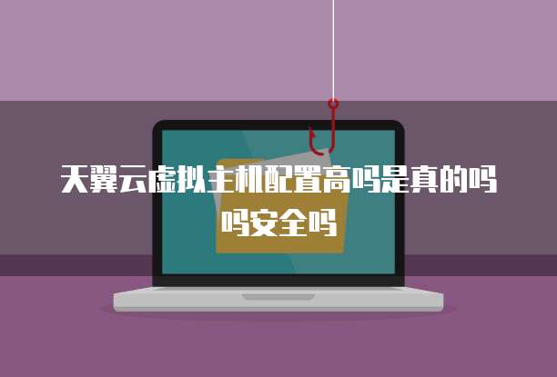 天翼云虚拟主机配置高吗是真的吗吗安全吗