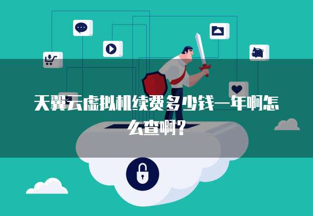 天翼云虚拟机续费多少钱一年啊怎么查啊？