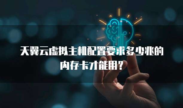 天翼云虚拟主机配置要求多少兆的内存卡才能用？