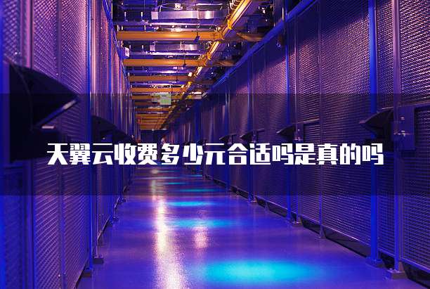 天翼云收费多少元合适吗是真的吗