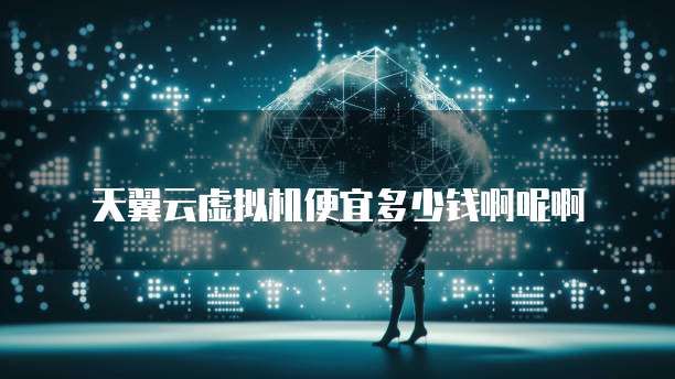天翼云虚拟机便宜多少钱啊呢啊