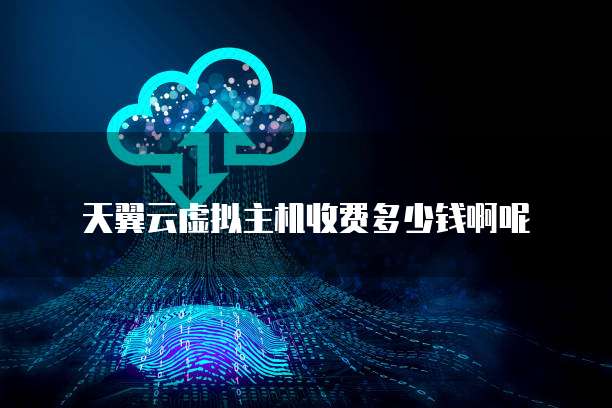 天翼云虚拟主机收费多少钱啊呢