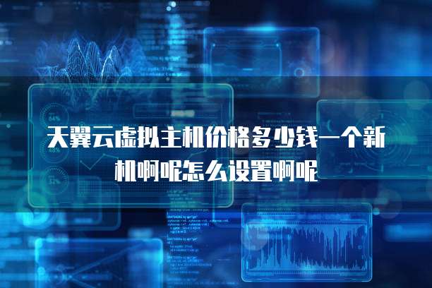 天翼云虚拟主机价格多少钱一个新机啊呢怎么设置啊呢