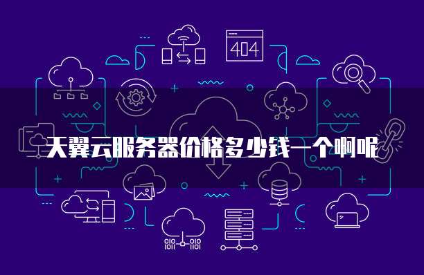 天翼云服务器价格多少钱一个啊呢