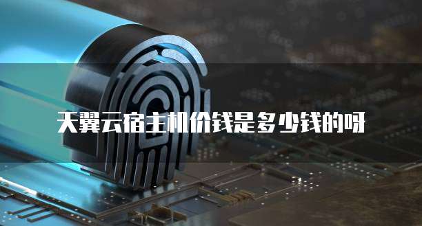 天翼云宿主机价钱是多少钱的呀