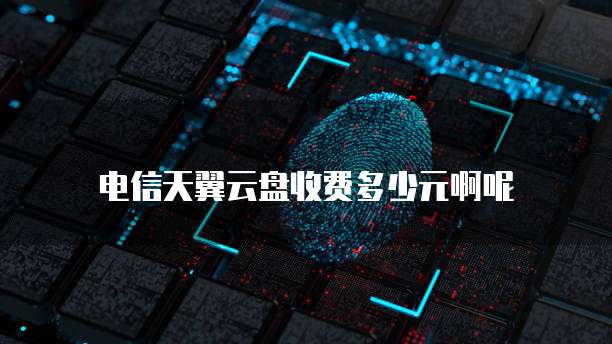 电信天翼云盘收费多少元啊呢