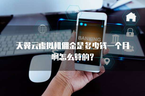 天翼云虚拟机佣金是多少钱一个月啊怎么算的?