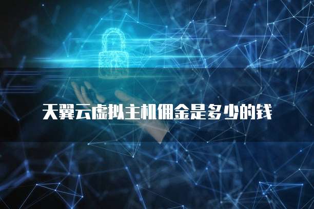 天翼云虚拟主机佣金是多少的钱