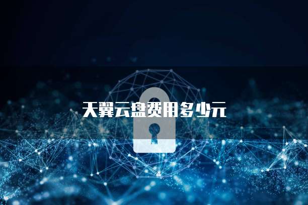 天翼云盘费用多少元