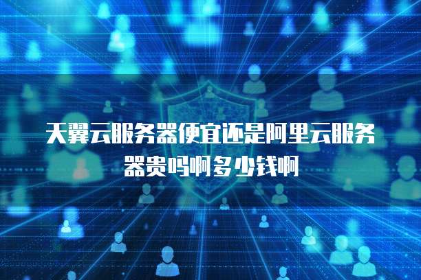 天翼云服务器便宜还是阿里云服务器贵吗啊多少钱啊