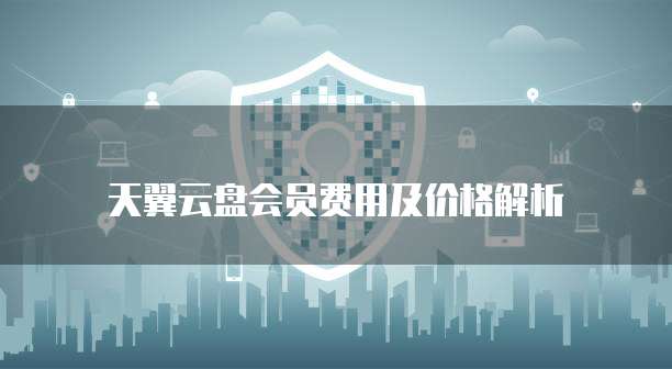 天翼云盘会员费用及价格解析