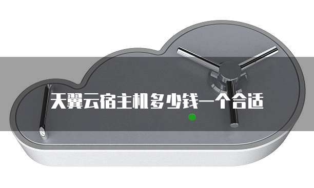天翼云宿主机多少钱一个合适