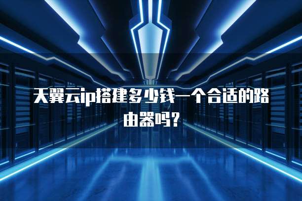 天翼云ip搭建多少钱一个合适的路由器吗?