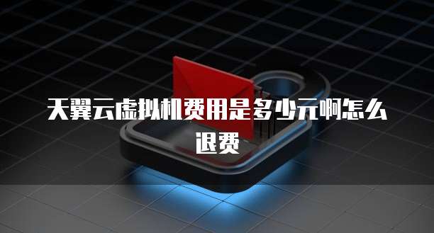 天翼云虚拟机费用是多少元啊怎么退费