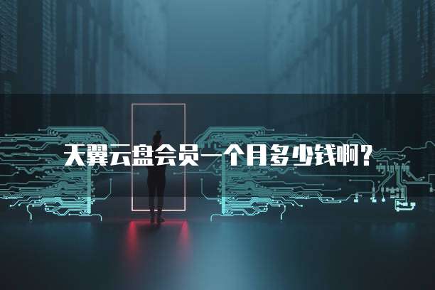天翼云盘会员一个月多少钱啊？