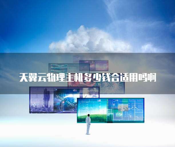 天翼云物理主机多少钱合适用吗啊