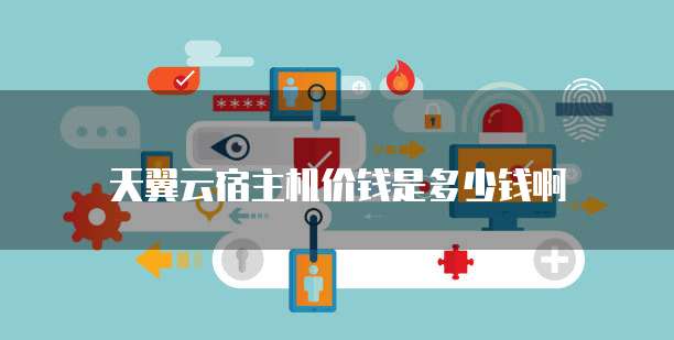 天翼云宿主机价钱是多少钱啊